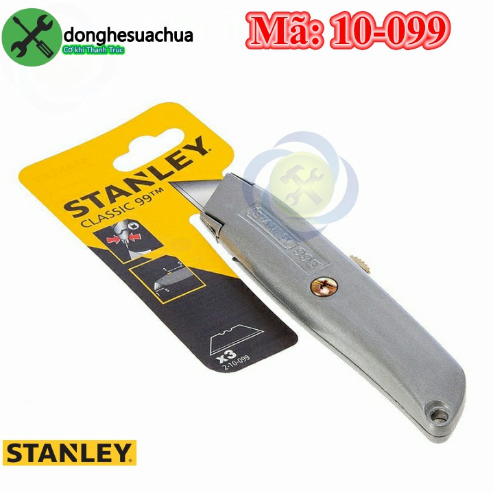 Dao rọc cáp Stanley 10-099 cán bằng nhôm 2 mặt màu bạc