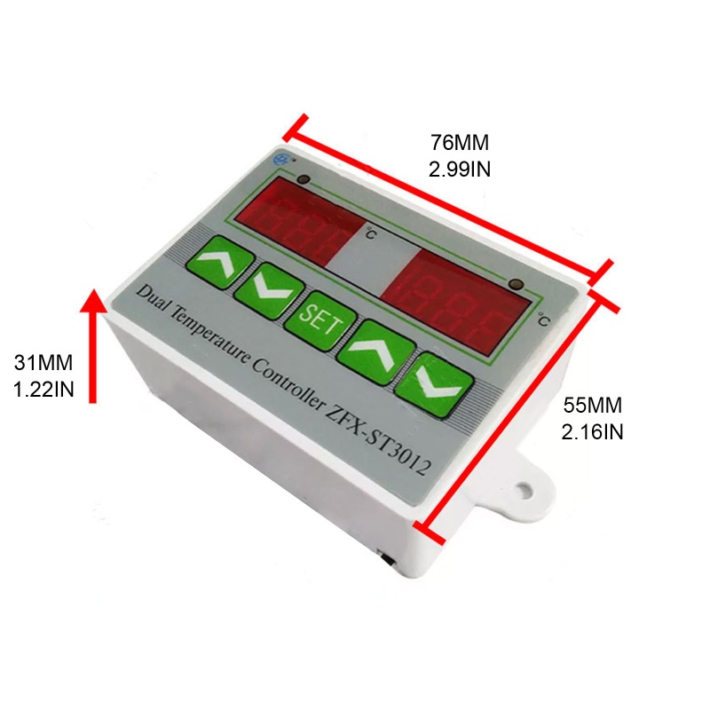 Bộ Điều Khiển Nhiệt Độ Điện Tử kiss - 50 Đến 100 °C Thiết Bị Cảm Biến Nhiệt Độ Làm Mát Cho Máy Sưởi Ấm / Làm Mát Sensoo