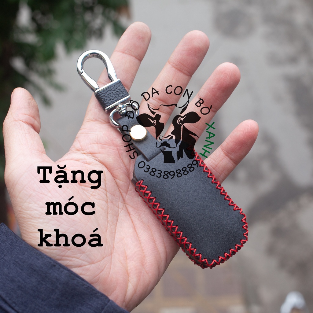 Bao Da Chìa Khoá New KIA K3 2021, 2022 Luxury, Premium, K5 2022, New Cerato, Sorento logo mới handmade Da Thật 010