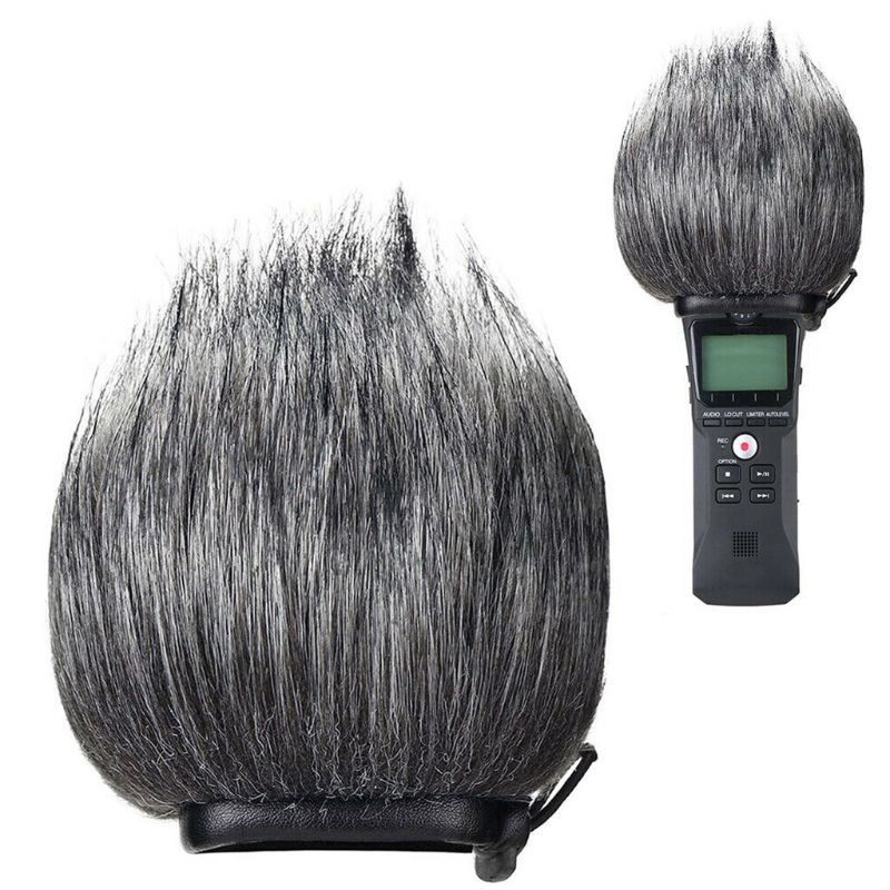 VIVI Furry Windscreen Muff Cover Foam Filter Microphone Windproof Cover