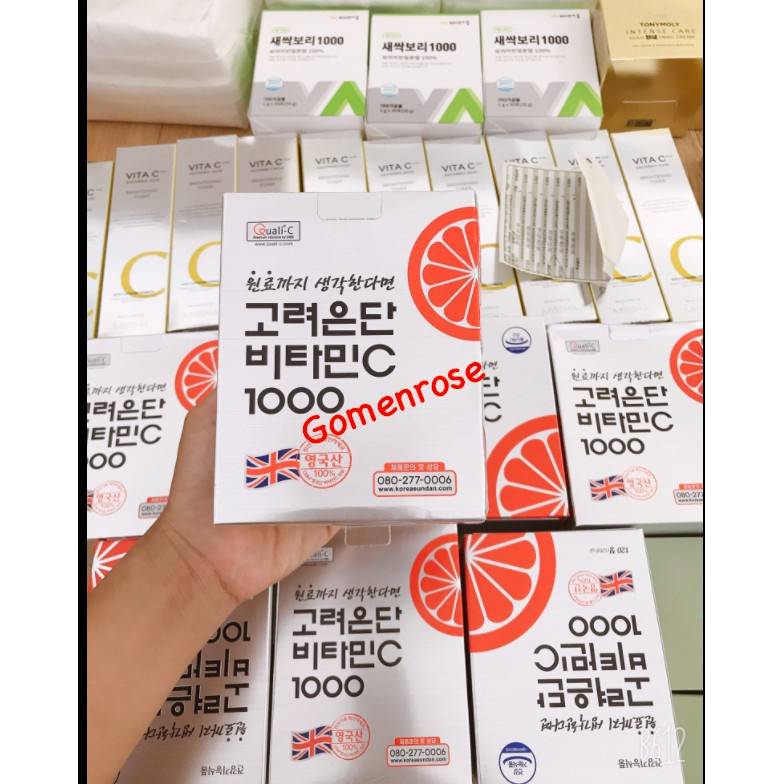 Viên Uống Vitamin C Eundan 1000 Số 1 Hàn Quốc Chống Nắng Trắng Da Mờ Nám 120v