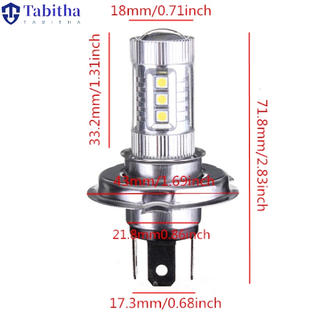 Bóng Đèn Pha Led Siêu Sáng Tabitha H4 80w 4000lm 6000K-6500K Chất Lượng Cao