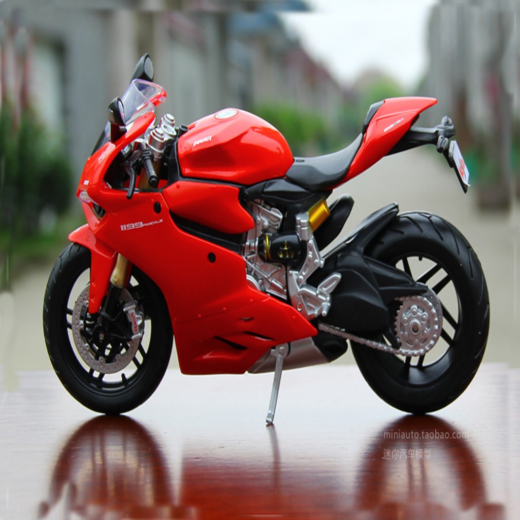 Mô hình xe mô tô Ducati 1199 tỉ lệ 1/12