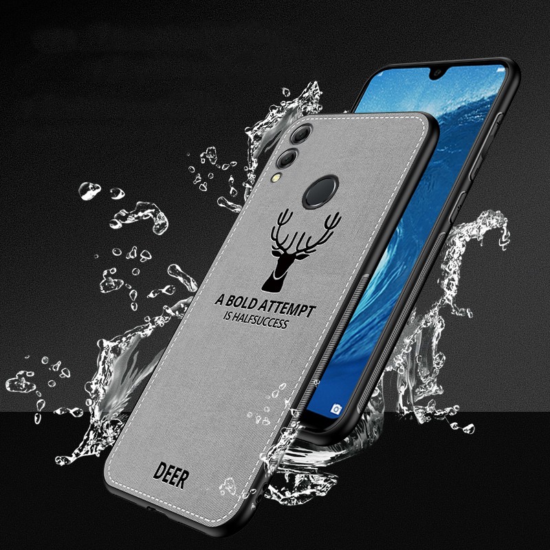 For Huawei Honor 8X Max Case Cloth Distressed Elk pattern Hard Back Cover Cases