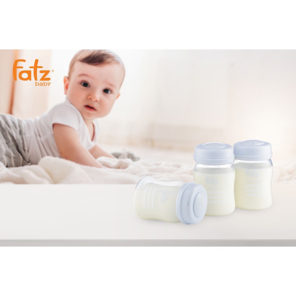 Bộ 3 bình trữ sữa 150ml cổ rộng Fatz Baby FB0120