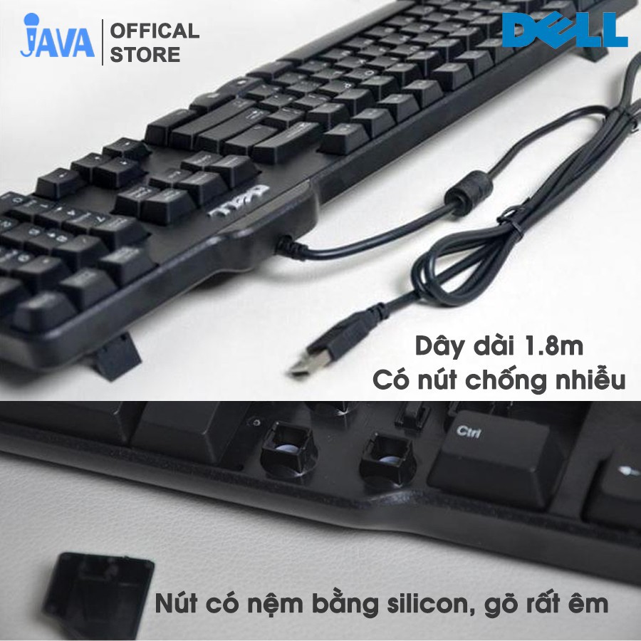 [ BH 6 THÁNG ] Bàn Phím DELL 8115 - Phím giảm cơ - Chính hãng - Cổng usb chơi game siêu nhạy