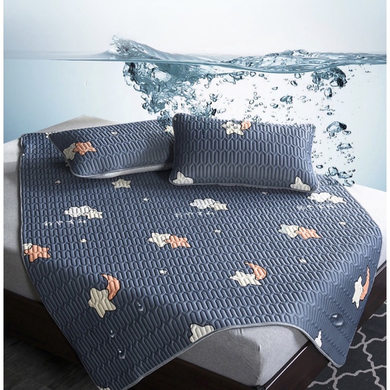 Chiếu điều hoà cao su non hoạ tiết 2D kích thước 1m8-2m hàng chuẩn loại 1 Xịn Decor