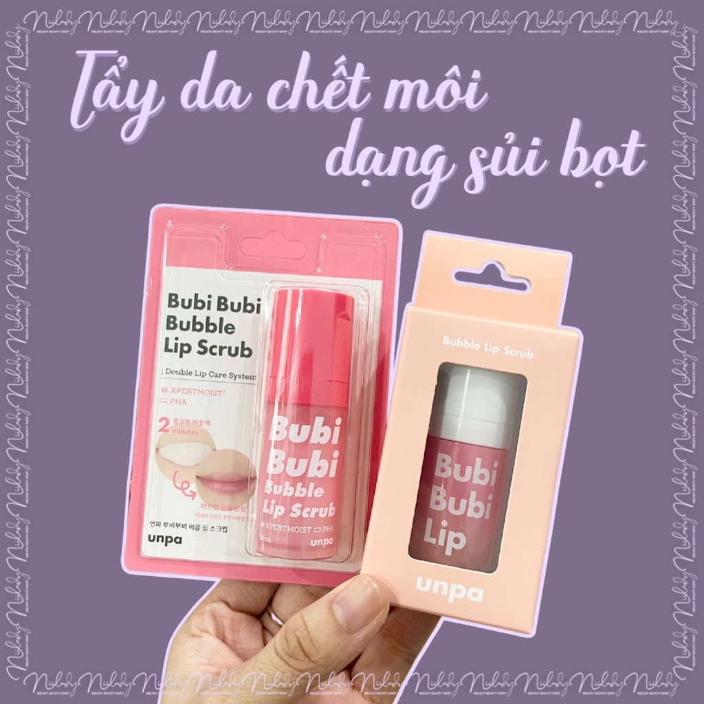 Tẩy da chết môi dạng sủi bọt