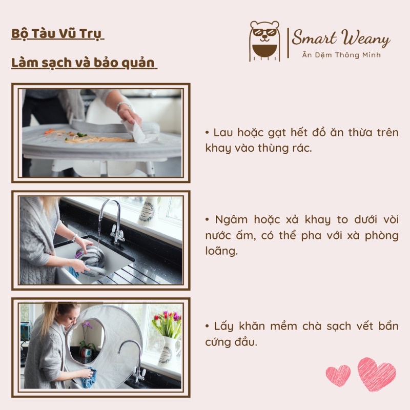 Combo Bộ yếm và Khay TVT &amp; 2 Yếm Extra - [Tidy Tot UK]