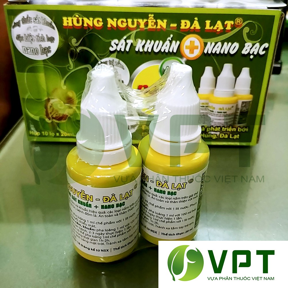 Nano Bạc Hùng Nguyễn (20ml) - Chế phẩm sát khuẩn cho phong lan