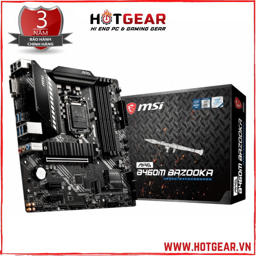 MAINBOARD MSI MAG B460M BAZOOKA new chính hãng bảo hành 36T
