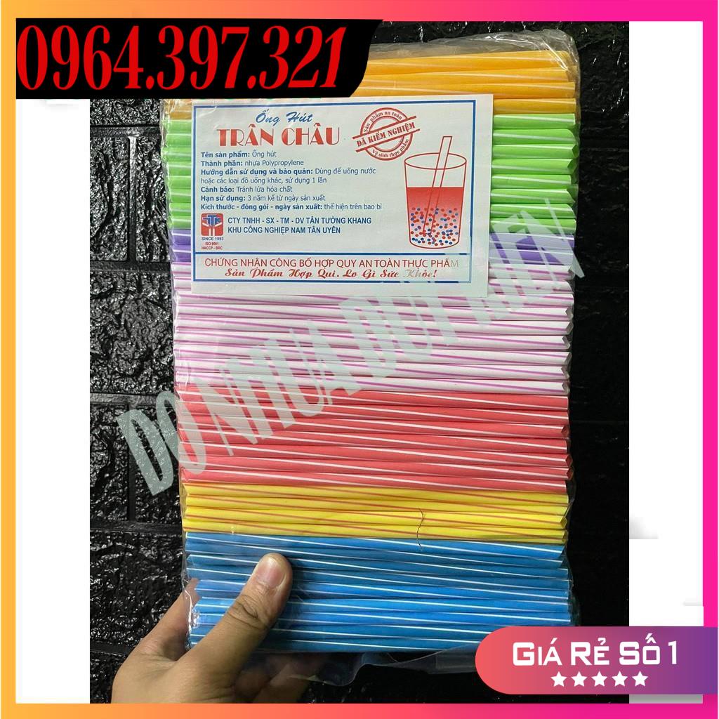 1Kg Ống Hút Trân Châu Sắc Màu - Ống Hút Trân Trâu Nhiều Màu - Ống Hút Trà Sữa - Ống Hút Nước Ngọt  - NHẬT ANH