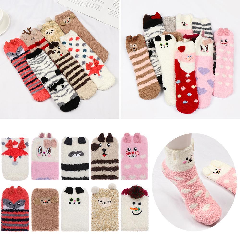 Vớ Dày Dặn Chống Trượt In Họa Tiết 3D Dành Cho Người Lớn