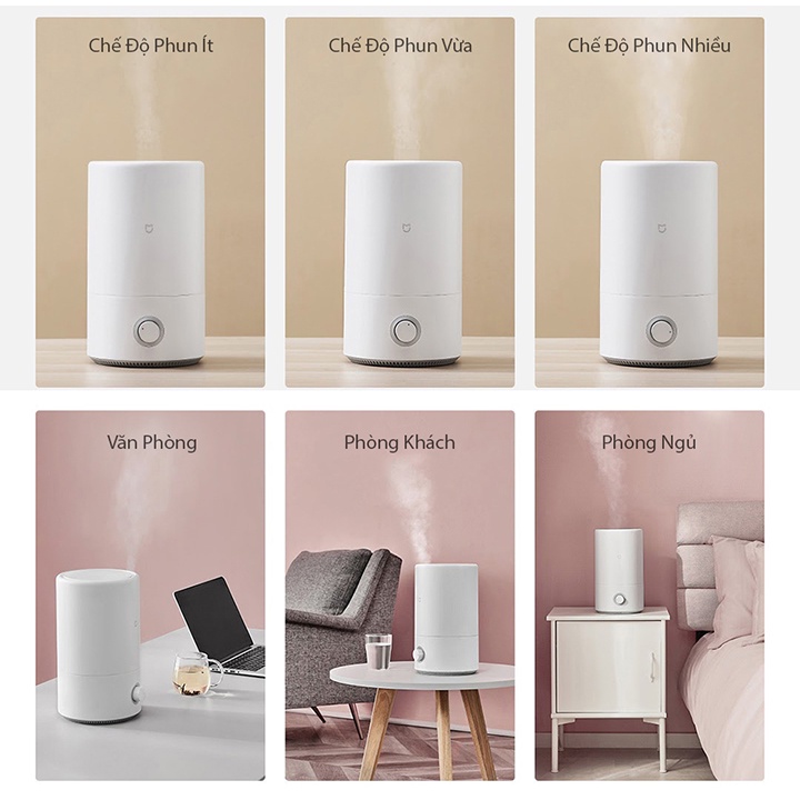 Máy tạo ẩm  phun sương Xiaomi Mijia MJJSQ02LX chính hãng , tạo độ ẩm ion kháng khuẩn