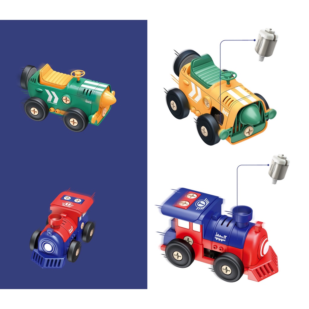 Đồ Chơi Ô Tô, Máy Bay Lắp Ráp, Đồ Chơi Thông Minh Phát Triển Trí Tuệ Cho Bé