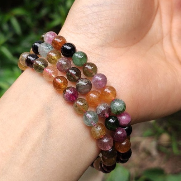 Vòng tay đa sắc size 7li( hợp đủ mệnh)_ van jw