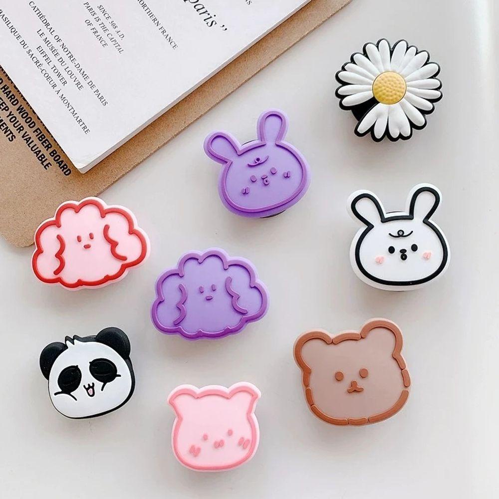 [COD] Giá Đỡ Điện Thoại Dạng Kẹp Ngón Tay Mở Rộng Họa Tiết Hoạt Hình Có Thể Gập Lại