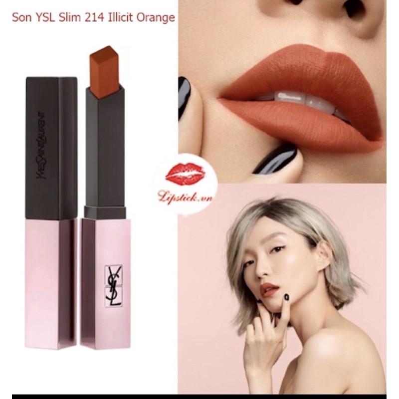 Son YSL Slim mới vỏ hồng các màu 214,215,203,207 .. các mầu