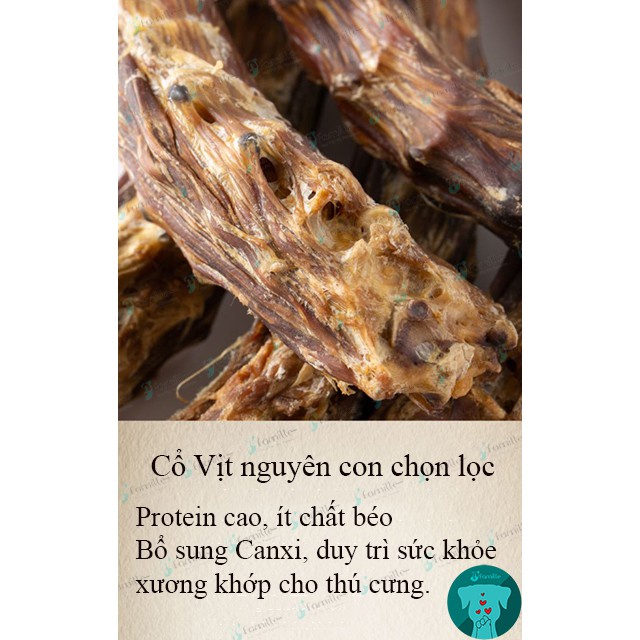 [TOP 1 SHOPEE]Cổ Vịt Sấy Khô JFamille, Snack Gặm Sạch Răng, Chăm Sóc Răng Miệng, Treat Thưởng Dinh Dưỡng. JF37