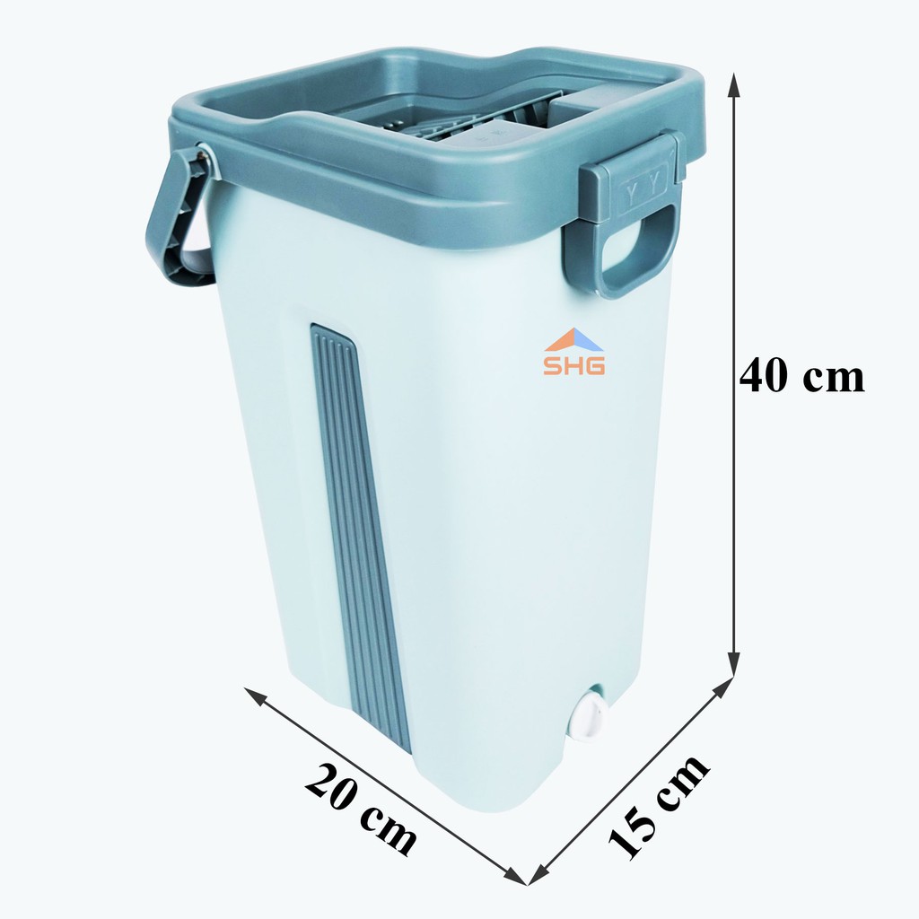 BỘ LAU NHÀ THÔNG MINH TỰ VẮT XOAY 360 ĐỘ SỌC DỌC CAO CẤP, CÂY LAU NHÀ INOX, TẶNG KÈM 2 BÔNG LAU