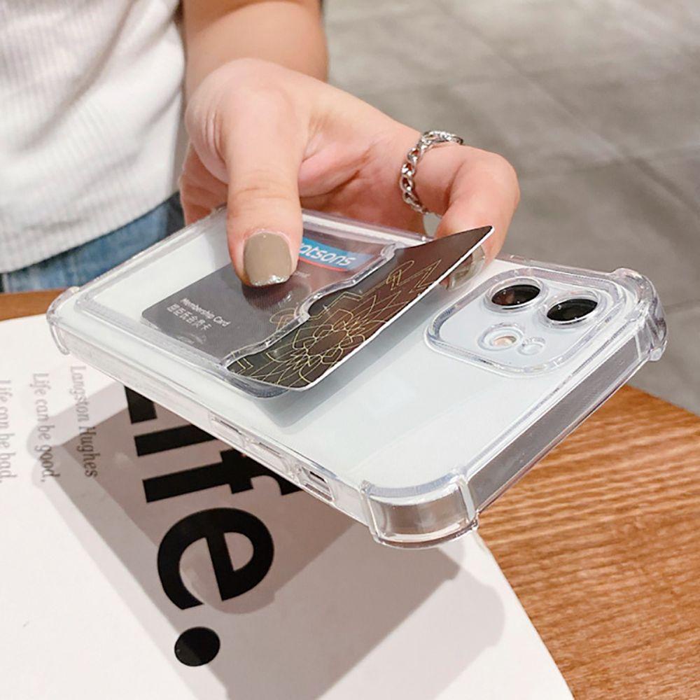 Ốp Điện Thoại TPU Trong Suốt Chống Sốc Kèm Ngăn Đựng Thẻ Cho IPhone 13 Pro Max 13 Pro Max