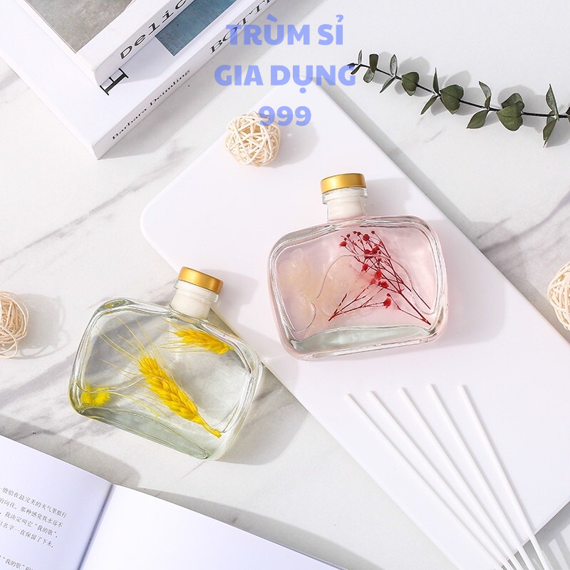 chai tinh dầu để phòng ngủ, bàn làm việc trang trí, khử mùi 100ml, chai nước hoa để bàn 100ml