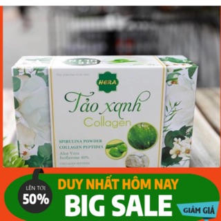 Tảo xanh collagen🔥 𝑭𝒓𝒆𝒆 𝒔𝒉𝒊𝒑🔥 [HÀNG CHUẨN HÃNG 100%] tặng bình nước tảo xanh hera