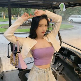Áo 2 dây tăm croptop