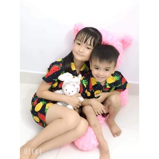 QUẦN ÁO TRÁI CÂY CHO BÉ. Chất vải kate thái mềm (size 8-30kg)