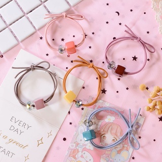 Set 2 dây cột tóc hình hộp vuông nhiều màu siêu dễ thương - namimi
