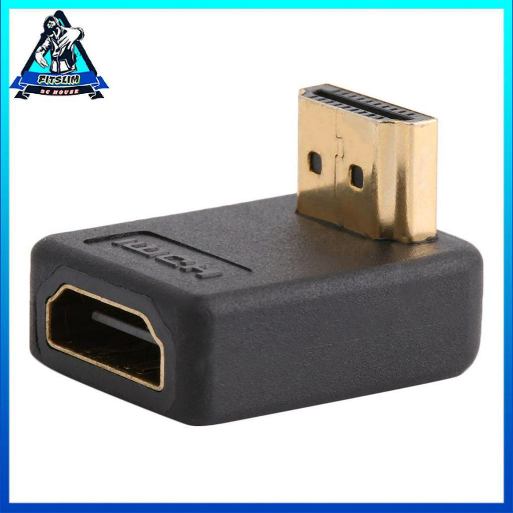 90 độ HDMI Một bộ chuyển đổi cổng nam sang nữ Bộ chuyển đổi mở rộng góc phải