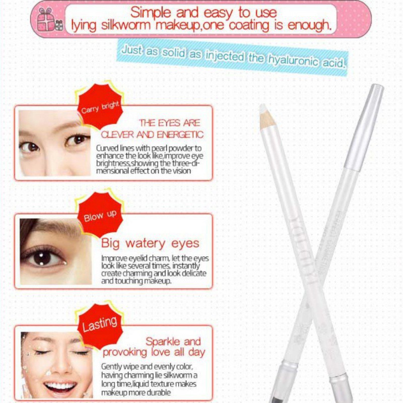 Chì kẻ viền mắt/phấn mắt màu trắng chất lượng cao | BigBuy360 - bigbuy360.vn