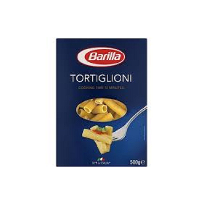 Mì Nui Barilla Hình Ống Tre Các Cỡ Tortiglioni - 500g