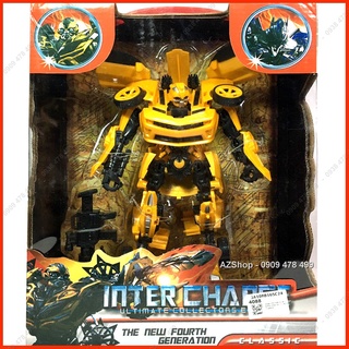 Hộp mô hình robot biến hình transformer - camaro vàng bubble bee - 9552