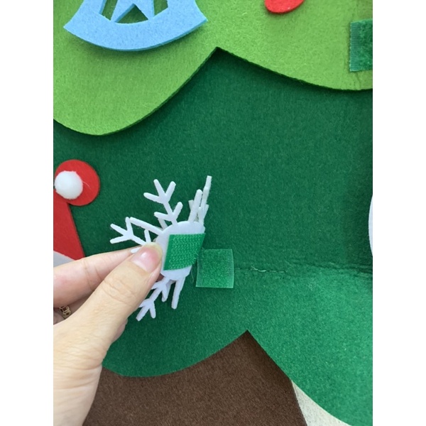 [Mẫu 2021 Kèm Pin] Bộ Cây Thông Noel Vải Nỉ 2 Lớp Tự Làm Trang Trí Dịp Giáng Sinh Full 42 Chi Tiết