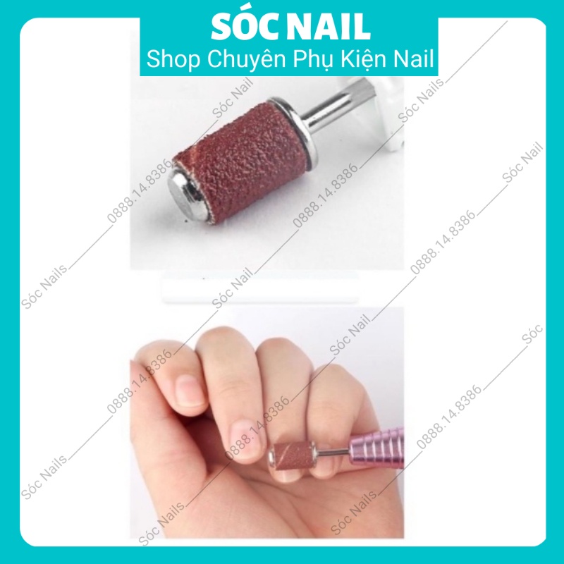 Hộp Giấy Mài Nhám &amp; Lõi Lắp Nhám Dành Cho Máy Mài Móng Tay Móng Chân