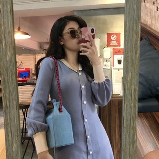 Đầm Len Cổ Sen Cúc Ngọc