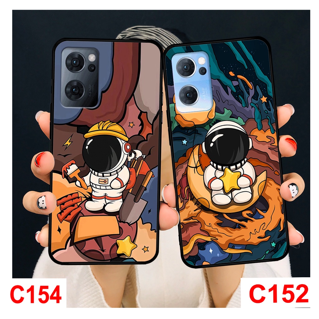 Ốp lưng Oppo Reno 7 - Reno 7Z  in hình phi hành gia, vũ trụ ngân hà.