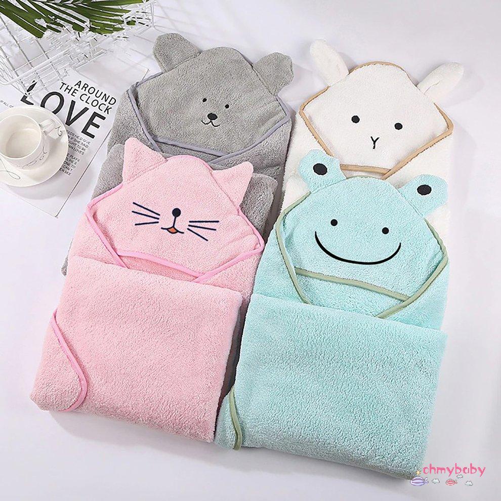 Khăn tắm Áo choàng tắm Coral Fleece trùm đầu Động vật Khăn tắm cho trẻ em 90 * 90cm [8/20]