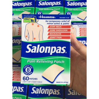 Miếng Dán Salonpas của Mỹ - 60 miếng