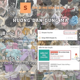 [TK826] CÀI TÓC , BĂNG ĐÔ ĐÍNH NƠ VẢI NHUNG LỤA CAO CẤP HOTTREND