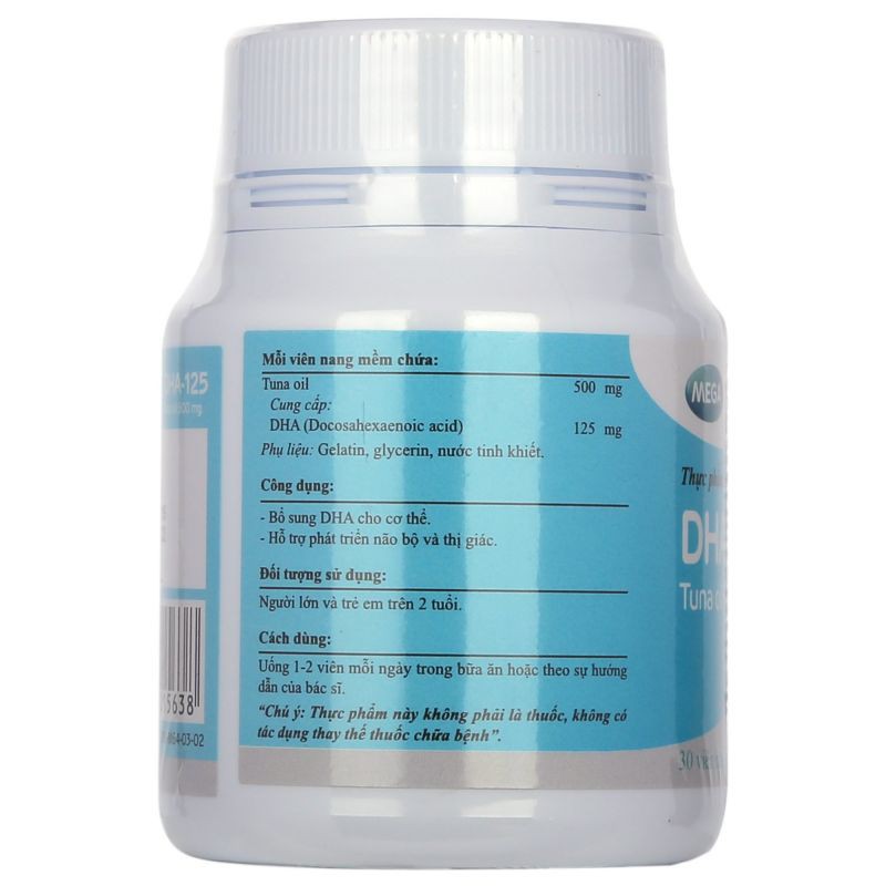 Dầu Cá Ngừ Mega We Care DHA-125 30 Viên/ Hộp