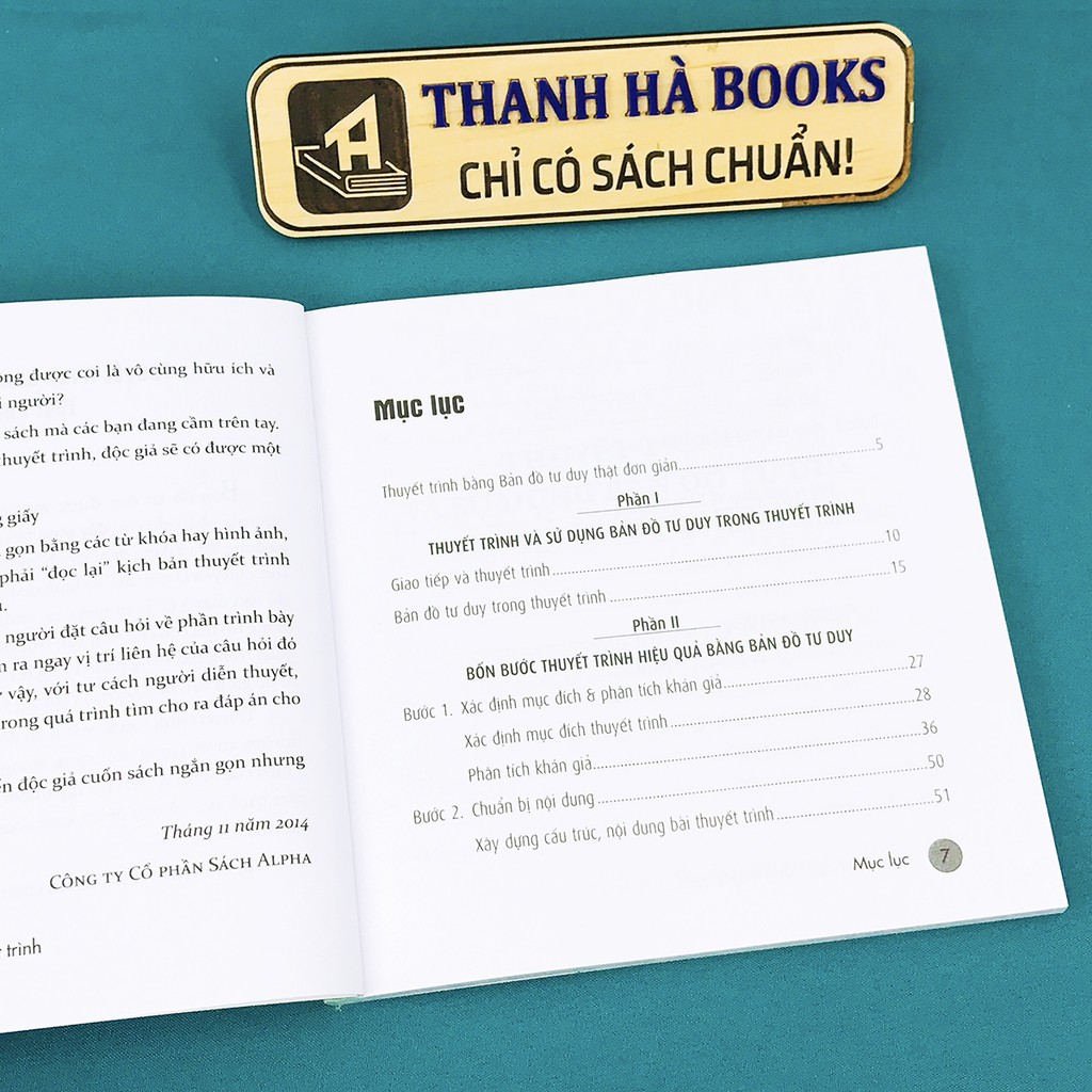 Sách - Bản Đồ Tư Duy Trong Thuyết Trình - Phao cứu sinh cho những ai đang gặp vấn đề về ghi nhớ logic- Thanh Hà Books