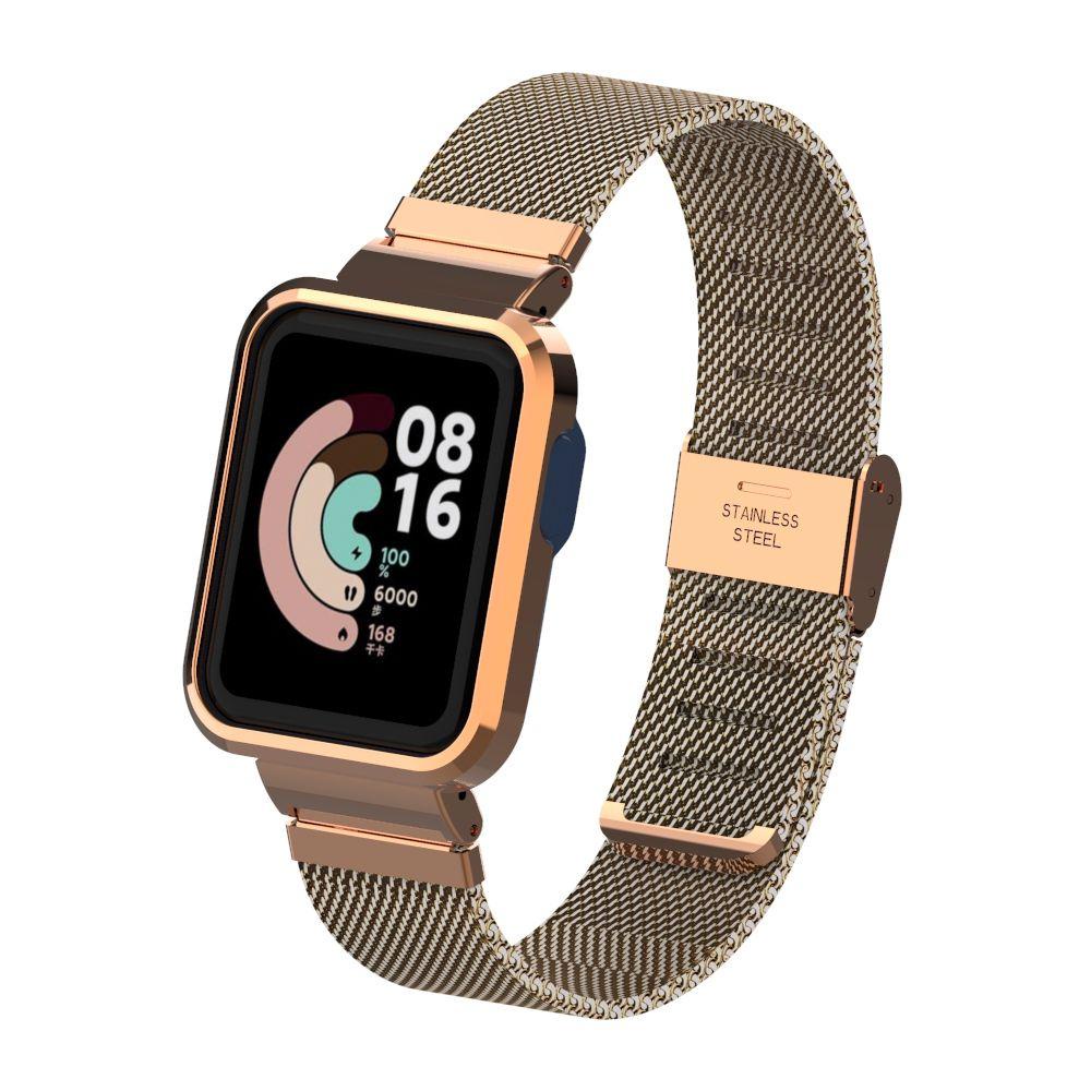 MYRONGVN Set Dây Đeo Kim Loại Dạng Lưới Thời Trang Cho Đồng Hồ Thông Minh Xiaomi Mi Watch Lite Redmi