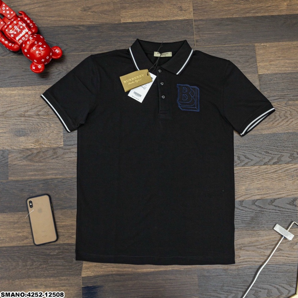 Áo polo nam cổ bẻ, áo thun nam thể thao thêu logo chữ b chất cotton thoáng mát PL18