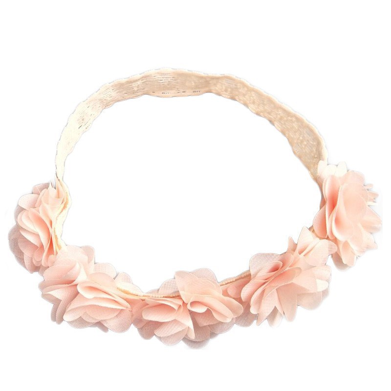 Băng Đô Đính Hoa Xinh Xắn Cho Bé Gái