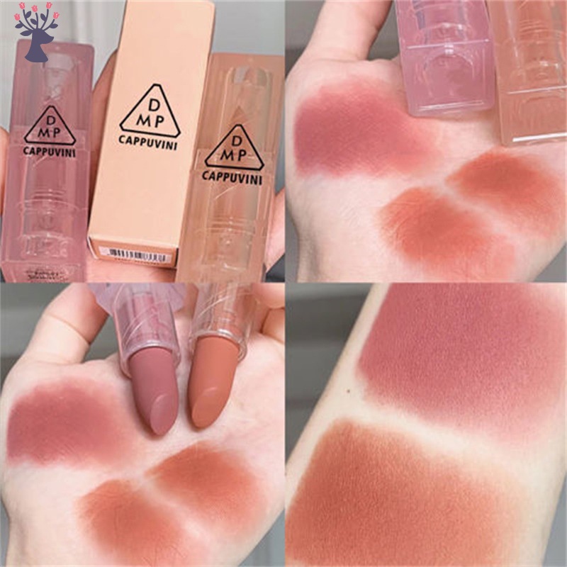 [Hàng mới về] Son môi trang điểm lì vỏ màu cam/ hồng trong suốt dành cho phái đẹp
