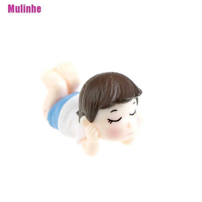 1 Cặp Tượng Cặp Đôi Nằm Mini Nằm Trong Vườn Nhà Búp Bê DIY