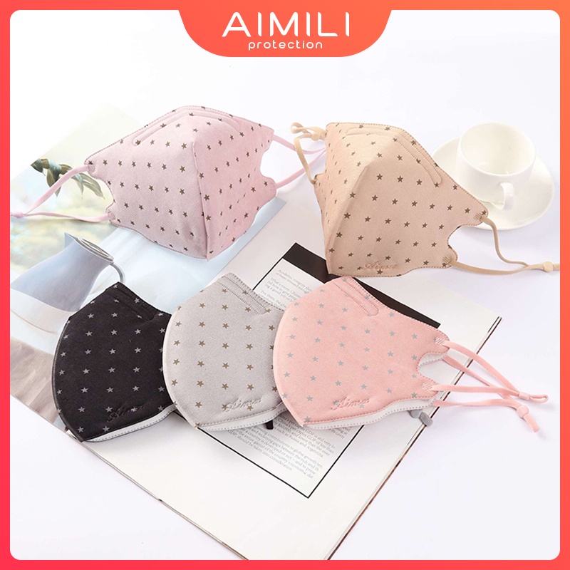 Khẩu Trang cotton Chống Tia UV/ Bụi Bẩn Thoáng Khí In Họa Tiết Ngôi Sao Thời Trang Có Thể Tái Sử Dụng Tiện Dụng Cho Nam Và Nữ