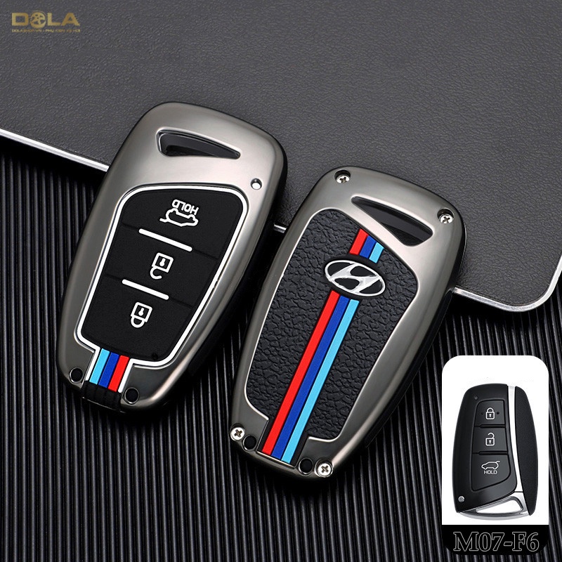 Vỏ ốp khoá xe hơi - Bọc chìa smartkey ô tô Hyundai Santafe 2016~2018